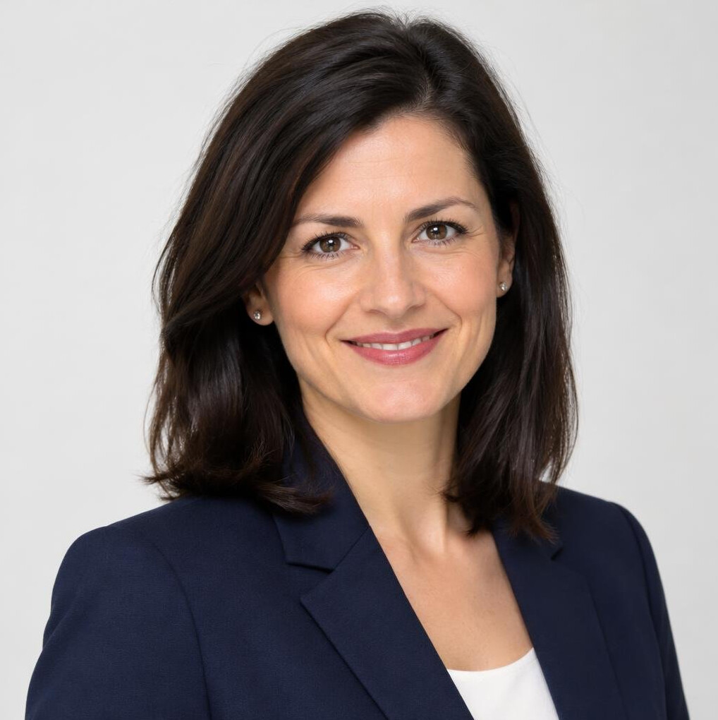 Portrait of a smiling businesswoman in a blazer